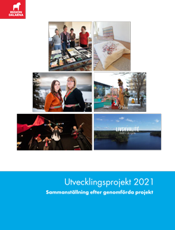 Framsida på broschyr om utvecklingsprojekt 2021