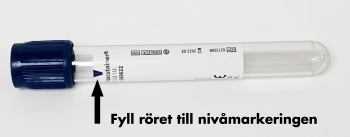 Rör med Na-heparin mörkblå propp, 7 ml