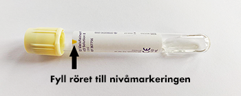 Rör med ACD-lösning ljusgul propp, 7 ml